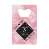 エレガント第5バラクォー結婚ツ記念日 クレジットカード栓抜き (正面)