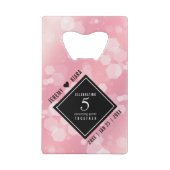 エレガント第5バラクォー結婚ツ記念日 クレジットカード栓抜き (裏面)