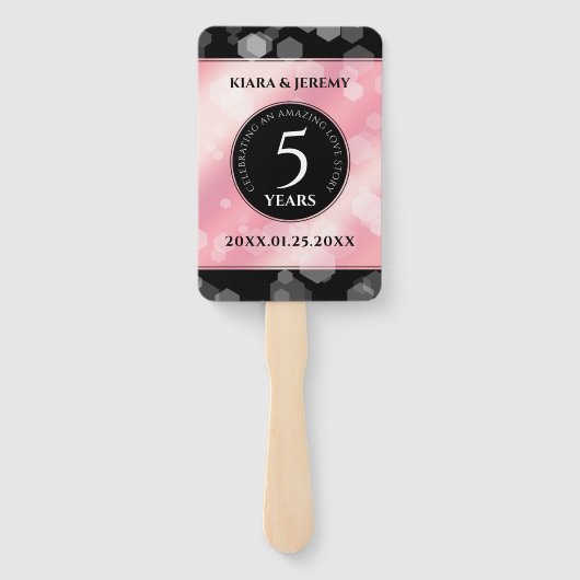 エレガント第5バラクォー結婚ツ記念日 ハンドファン (裏面)