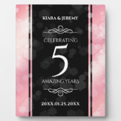 エレガント第5バラクォー結婚ツ記念日 フォトプラーク (正面)