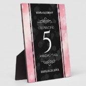 エレガント第5バラクォー結婚ツ記念日 フォトプラーク (側面)