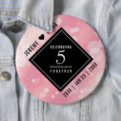 エレガント第5バラクォー結婚ツ記念日 缶バッジ (インサイチュ)