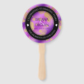 エレガント第6回33アメジスト結婚記念日 ハンドファン (正面)