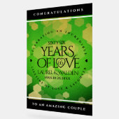 エレガント第66回タイタ結婚ナイト記念日 アクリルサイン (傾斜)