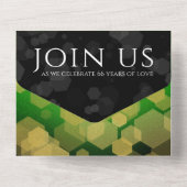 エレガント第66回タイタ結婚ナイト記念日 オールインワン招待状 (裏面)