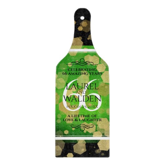 エレガント第66回タイタ結婚ナイト記念日 カッティングボード (正面)