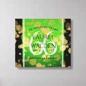 エレガント第66回タイタ結婚ナイト記念日 キャンバスプリント (正面)