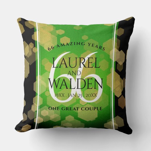 エレガント第66回タイタ結婚ナイト記念日 クッション (正面)