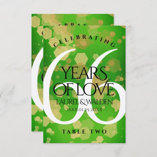 エレガント第66回タイタ結婚ナイト記念日 サンキューカード (正面/裏面)