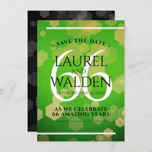 エレガント第66回タイタ結婚ナイト記念日 セーブザデート (正面/裏面)