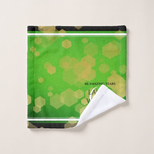 エレガント第66回タイタ結婚ナイト記念日 バスタオルセット (ウォッシュタオル)