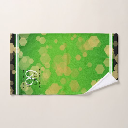 エレガント第66回タイタ結婚ナイト記念日 バスタオルセット (ハンドタオル)