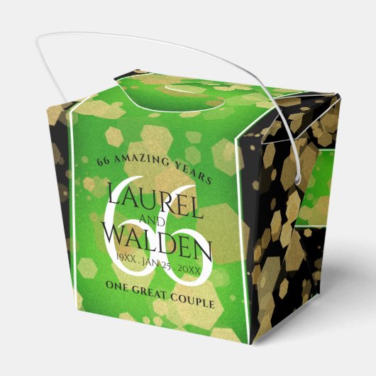 エレガント第66回タイタ結婚ナイト記念日 フェイバーボックス (裏面サイド)