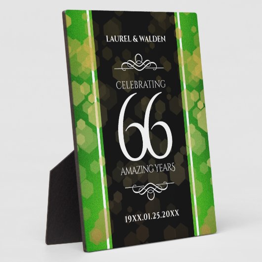 エレガント第66回タイタ結婚ナイト記念日 フォトプラーク (側面)