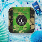 エレガント第66回タイタ結婚ナイト記念日 ペーパープレート (パーティー)