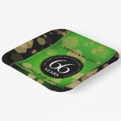 エレガント第66回タイタ結婚ナイト記念日 ペーパープレート (傾斜あり)