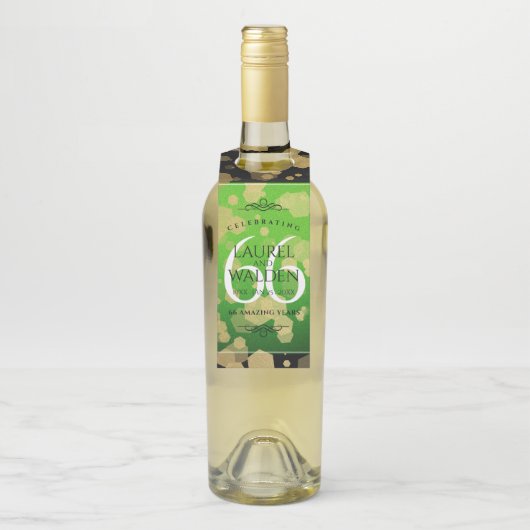 エレガント第66回タイタ結婚ナイト記念日 ボトルネックタグ (ボトル)