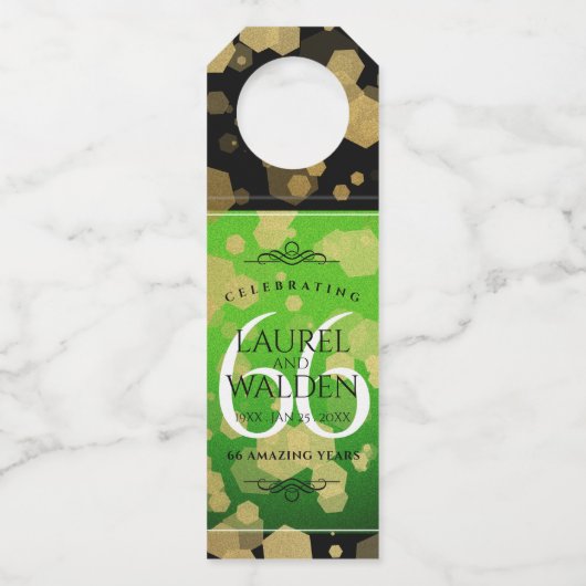 エレガント第66回タイタ結婚ナイト記念日 ボトルネックタグ (裏面)