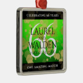 エレガント第66回タイタ結婚ナイト記念日 メタルオーナメント (右)