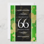 エレガント第66回タイタ結婚ナイト記念日 招待状 (正面)