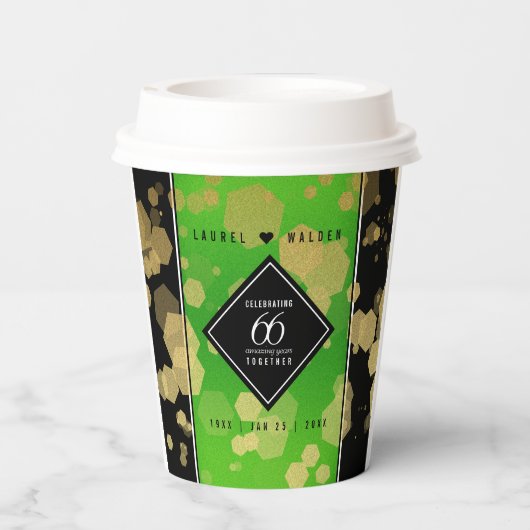 エレガント第66回タイタ結婚ナイト記念日 紙コップ (裏面)