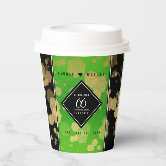 エレガント第66回タイタ結婚ナイト記念日 紙コップ (正面)