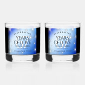 エレガント第67回スター結婚サファイア ウイスキーグラス (裏面)