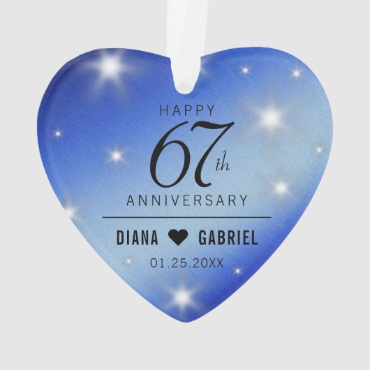 エレガント第67回スター結婚サファイア オーナメント (裏面)