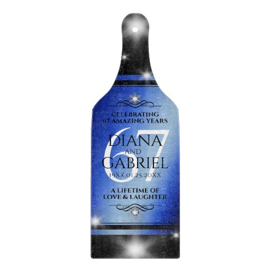 エレガント第67回スター結婚サファイア カッティングボード (正面)