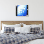 エレガント第67回スター結婚サファイア キャンバスプリント (インサイチュ (寝室))