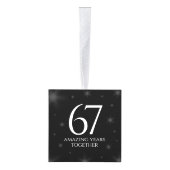 エレガント第67回スター結婚サファイア キューブオーナメント (右)