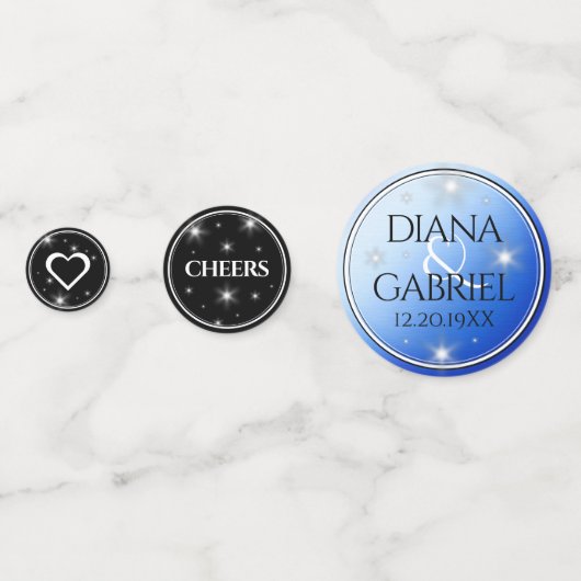 エレガント第67回スター結婚サファイア コンフェッティ (裏面)