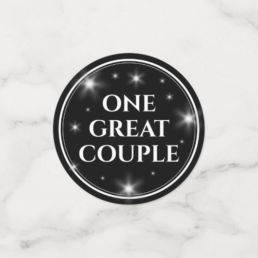 エレガント第67回スター結婚サファイア コンフェッティ (スモール正面)