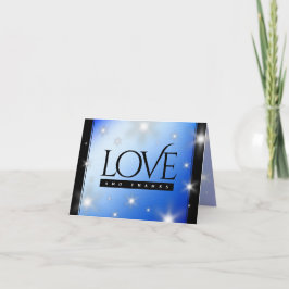 エレガント第67回スター結婚サファイア サンキューカード