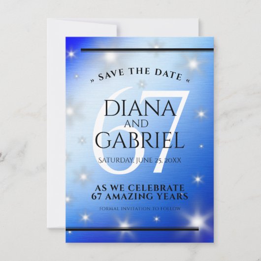 エレガント第67回スター結婚サファイア セーブザデート (正面)