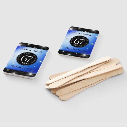 エレガント第67回スター結婚サファイア ハンドファン (組立なし)