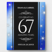 エレガント第67回スター結婚サファイア フォトプラーク (正面)