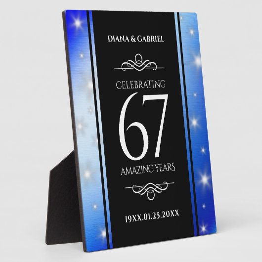 エレガント第67回スター結婚サファイア フォトプラーク (側面)