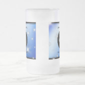 エレガント第67回スター結婚サファイア フロストグラスビールジョッキ (中央)