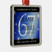 エレガント第67回スター結婚サファイア メタルオーナメント (右)