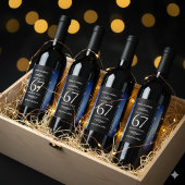 エレガント第67回スター結婚サファイア ワインラベル