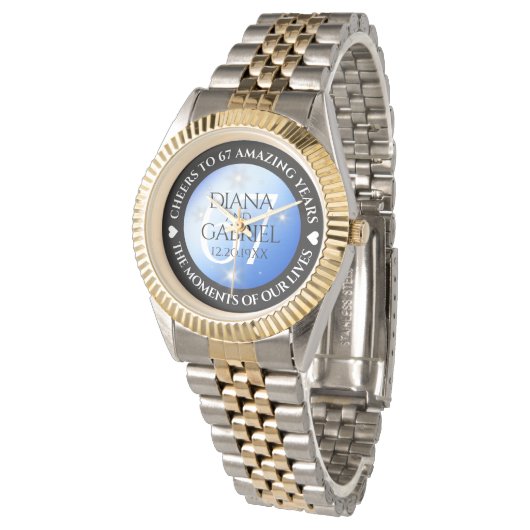 エレガント第67回スター結婚サファイア 腕時計 (アングル)