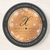 エレガント第7回22回銅49周年記念結婚会 コースター (正面)