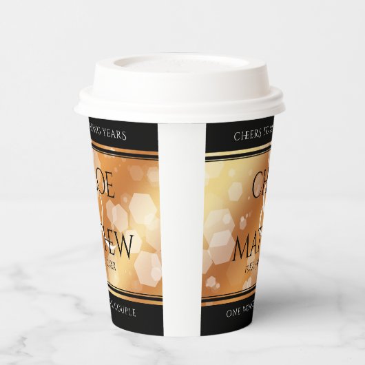 エレガント第7回22回銅49周年記念結婚会 紙コップ (左)