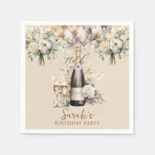 エレガント第70回サプライズ誕生日パーティー スタンダードカクテルナプキン