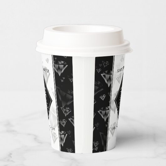 エレガント第75回ダイヤ結婚モンド記念日紙杯世界囲碁最強戦 紙コップ (右)