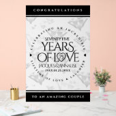 エレガント第75回ダイヤ結婚モンド アクリルサイン (ウェディング)