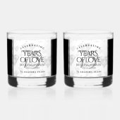 エレガント第75回ダイヤ結婚モンド ウイスキーグラス (正面)