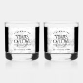 エレガント第75回ダイヤ結婚モンド ウイスキーグラス (裏面)