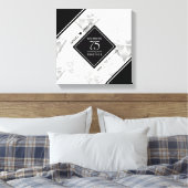 エレガント第75回ダイヤ結婚モンド キャンバスプリント (インサイチュ (寝室))